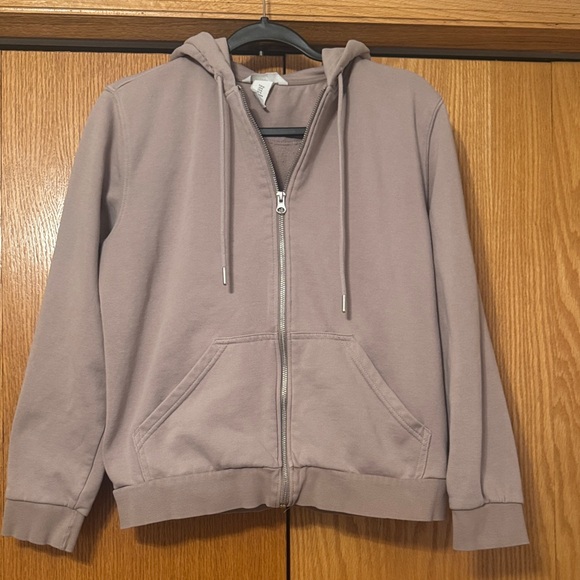 H&M mauve zip up hoodie - Picture 3 of 5